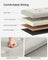 Foldable Storage Ottoman - Velvet - Cream White - Versatile Bench with Lid for Living Room