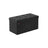 Foldable Velvet Storage Ottoman Bench - 300 kg Load Capacity - Ink Black - Includes 2 Extra Storage Boxes
