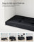 Foldable Velvet Storage Ottoman Bench - 300 kg Load Capacity - Ink Black - Includes 2 Extra Storage Boxes