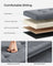Foldable Storage Ottoman Bench - Velvet - Grey - Includes Extra Storage Boxes