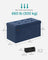 Foldable Storage Ottoman - Velvet - Midnight Blue - Includes Extra Storage Boxes