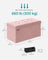 Foldable Storage Ottoman Bench - Velvet - Jelly Pink - Includes 2 Extra Storage Boxes