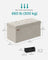 Foldable Ottoman - Velvet - Gray - Multi-functional Storage Bench with Extra Storage Boxes