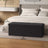 Foldable Storage Ottoman - Velvet - Slate Grey - Includes 2 Extra Storage Boxes