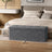 Storage Ottoman - Fabric - Slate Grey - Foldable with Storage