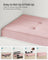 Foldable Storage Ottoman - Velvet - Jelly Pink - 300 kg Load Capacity
