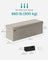 Foldable Storage Ottoman Bench - Velvet - Cream White - Includes Extra Storage Boxes
