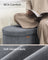 Storage Ottoman Bench - 110L - MDF - Folding Design
