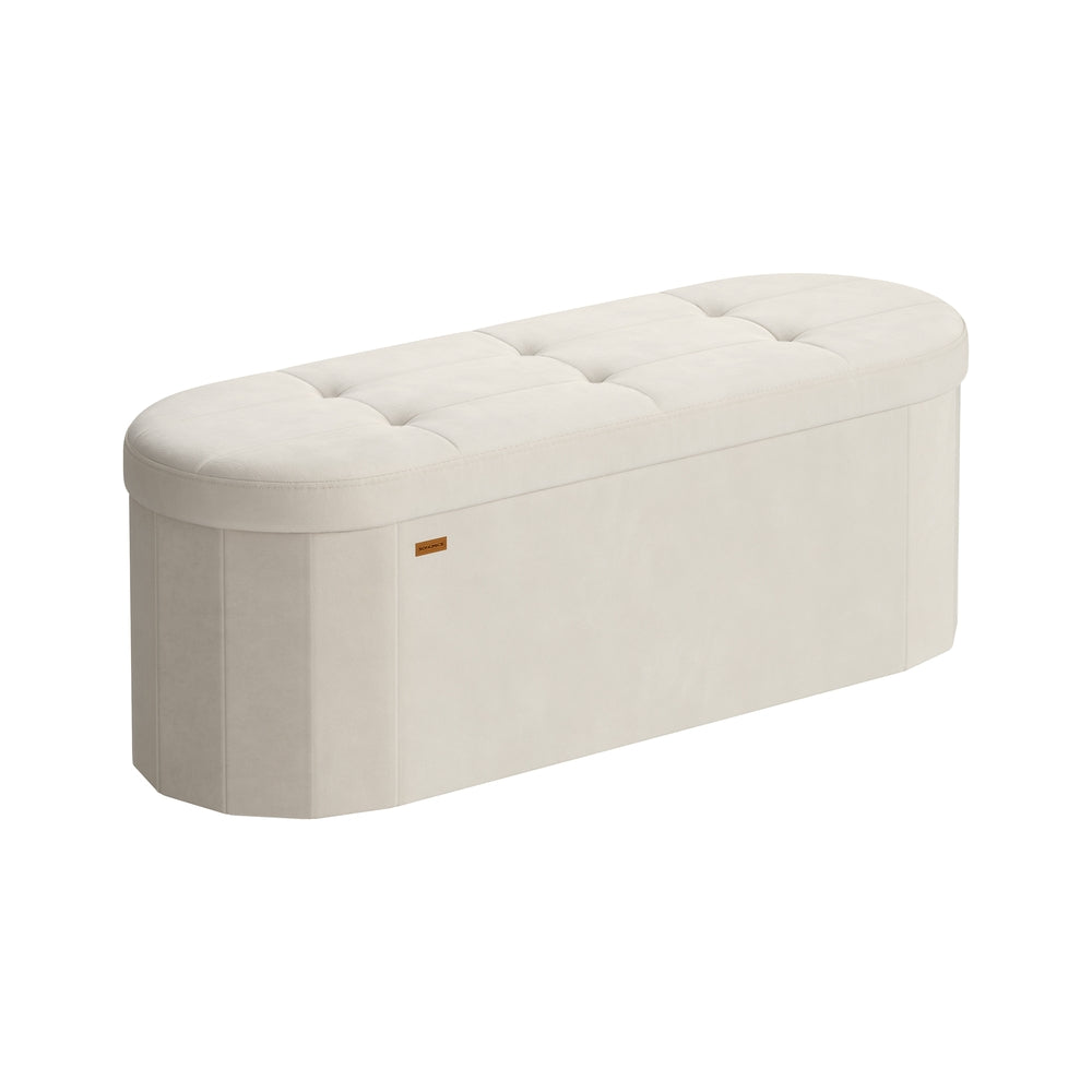 Storage Ottoman Bench - 110L - MDF - Folding Design