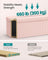Foldable Storage Ottoman Bench - Fabric - Jelly Pink - Versatile Foot Rest and Storage Solution