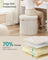 Round Storage Ottoman - Jelly Pink - Teddy Fleece