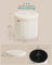 Round Storage Ottoman - Jelly Pink - Teddy Fleece