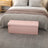 Storage Ottoman Bench - Fabric - Ink Black - Foldable with Storage