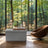 Storage Ottoman Bench - Linen Fabric - Light Grey - Versatile Folding Design