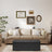 Folding Storage Bench Ottoman - Fabric - Ink Black - Multi-Functional for Living Room
