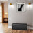 Folding Storage Bench Ottoman - Fabric - Ink Black - Multi-Functional for Living Room