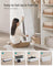 Large Storage Ottoman - Fabric - White - Foldable and Versatile with 300 kg Load Capacity