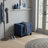 Storage Ottoman - Fabric - Ink Black - Foldable with Storage