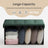 Storage Ottoman Bench - MDF and Linen-Look Fabric - Vintage Green