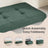 Storage Ottoman Bench - MDF and Linen-Look Fabric - Vintage Green
