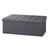 Folding Storage Bench - Fabric - Ink Black - Versatile Ottoman with Internal Storage