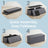 Folding Storage Bench - Fabric - Ink Black - Versatile Ottoman with Internal Storage