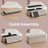 Folding Storage Bench - Fabric - Ink Black - Versatile Ottoman with Internal Storage