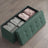 Storage Ottoman Bench - MDF and Linen-Look Fabric - Green