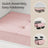 Storage Ottoman, Foldable Velvet Storage Bench - MDF and Velvet - Pink