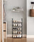 5-Tier Shoe Rack - Metal Frame - Black