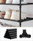 5-Tier Shoe Rack - Metal Frame - Black