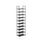 10-Tier Shoe Rack - Metal Frame - Black