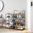 10-Tier Shoe Rack - Metal Frame - Black