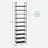10-Tier Shoe Rack - Metal Frame - Black