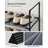 10-Tier Shoe Rack - Metal Frame - Black - Space-Saving Shoe Storage