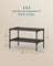 2-Tier Shoe Rack, Hallway Storage - Steel and Fabric - Ink Black
