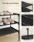 2-Tier Shoe Rack Shoe Storage Organiser - Steel and Fabric - Ink Black