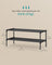 2-Tier Shoe Rack Shoe Storage Organiser - Steel and Fabric - Ink Black