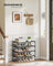 4-Tier Shoe Rack - Non-Woven Fabric - Ink Black