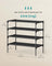 4-Tier Shoe Rack - Non-Woven Fabric - Ink Black