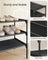 3-Tier Shoe Rack - Metal Frame - Ink Black