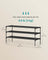 3-Tier Shoe Rack - Metal Frame - Ink Black