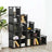 16-Cube Shoe Rack - Engineered Wood - Black