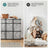 9-Cube Storage Unit - Wood - Heather Grey - Versatile Closet and Bookcase Organizer