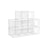 Shoe Storage Organisers - Plastic - Transparent - Stackable and Foldable