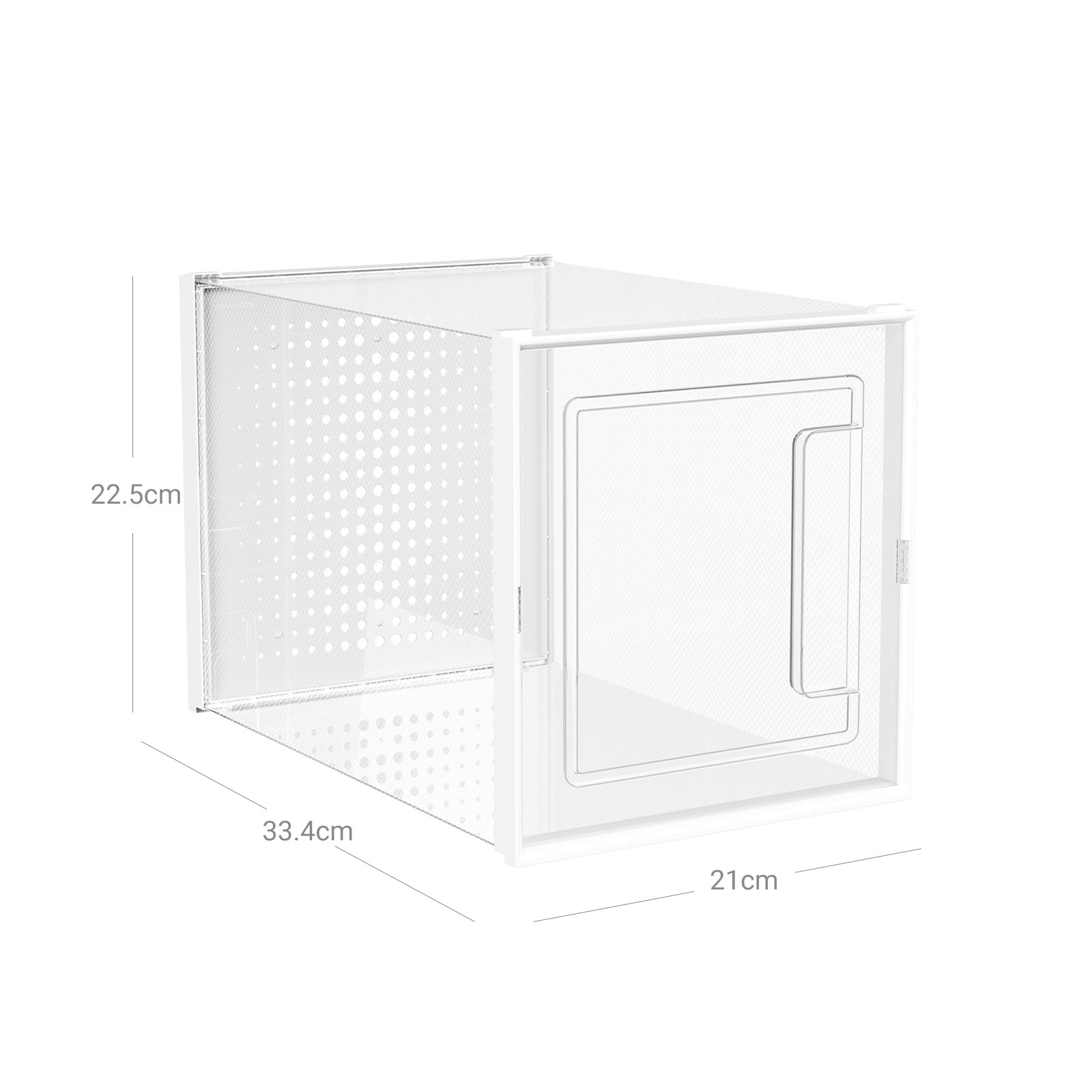 Shoe Storage Organisers - Plastic - Transparent - Stackable and Foldable