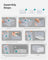 Shoe Storage Boxes - Plastic - Transparent and White - Stackable and Versatile