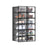 Shoe Storage Boxes - Transparent Plastic - Ink Black - Stackable Organizer for Sizes Up to UK 11