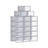 Pack of 18 Stackable Shoe Storage Organisers - Plastic - Transparent and White - Foldable and Versatile for Sneakers