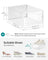 Shoe Storage Boxes - Pack of 15 - Transparent and White - Stackable and Versatile for Sizes Up to UK 9